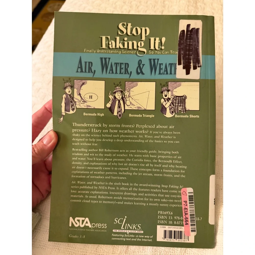 Stop Faking It Air Water & Weather William C Robertson NSTA Press Science Book